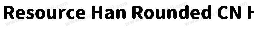 Resource Han Rounded CN Heavy0990字体转换